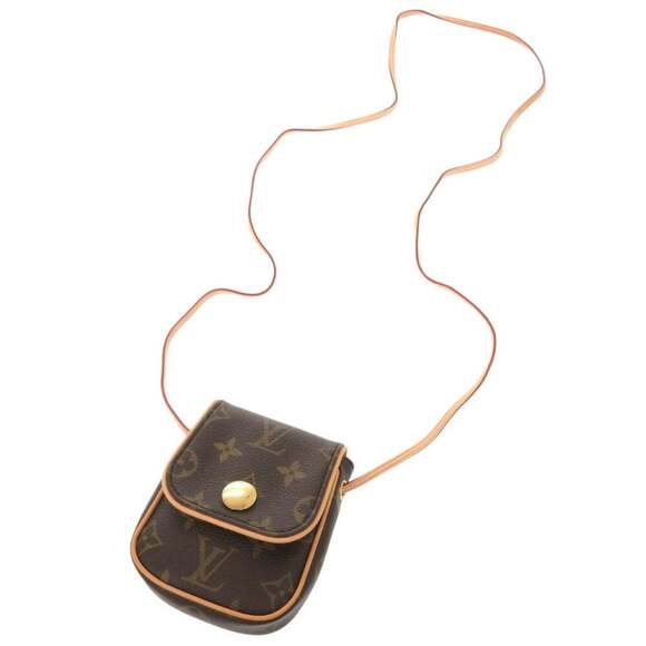LOUIS VUITTON Authentic Brown Monogram Pochette Shoulder Bag